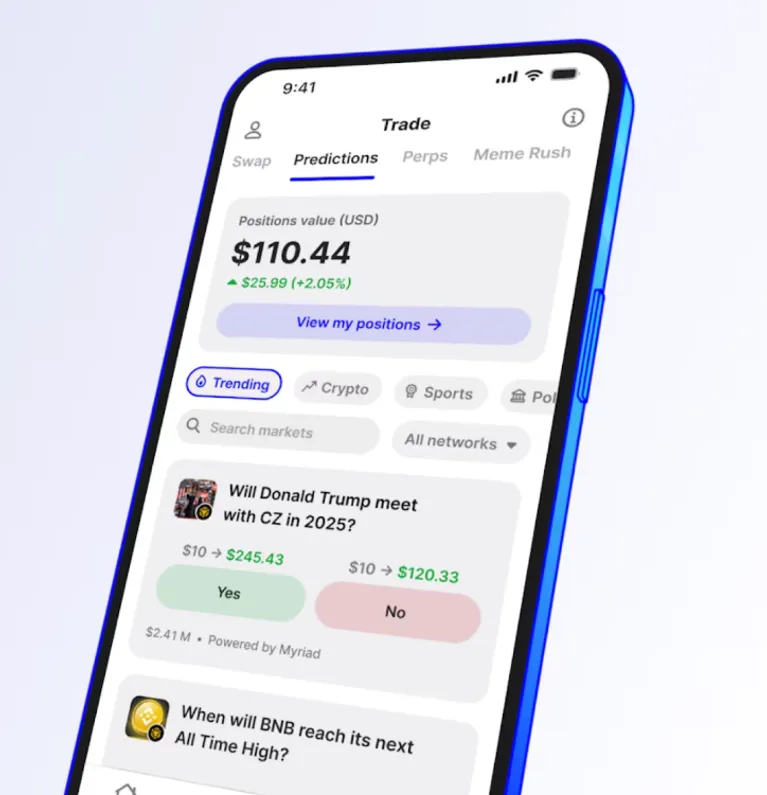 Myriad Becomes the First Wallet-Native Prediction Market Through Trust Wallet Integration