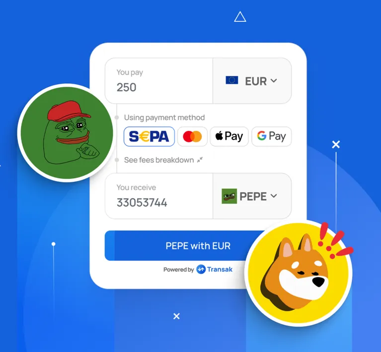 Transak Expands Offerings with Listing of $PEPE and $BONK Meme Coins