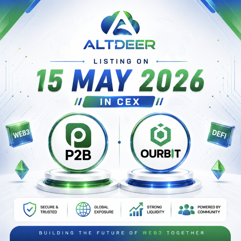 ALTDeer Expands Globally Through P2B IEO, Ourbit Community Campaign, and Long-Term Exchange Growth Strategy