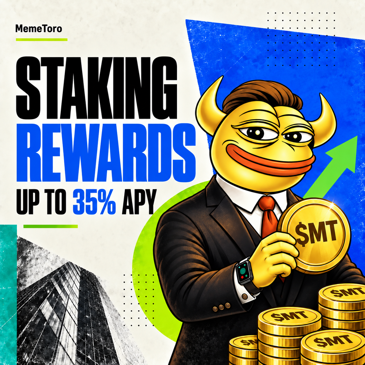 MemeToro Staking Rewards Explained: How 35% APY on $MT Works Before and After Exchange Listing