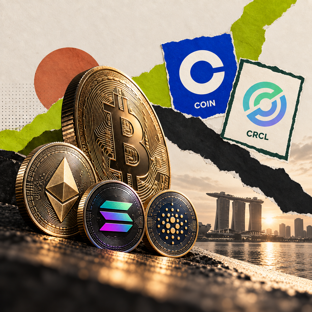 Cardano Jumps 8%, Circle and Coinbase Climb as Bitcoin’s Rally Cools